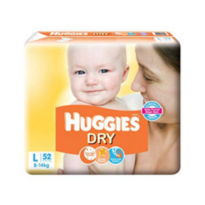 Huggies New Dry Size L 52 Pcs Pack