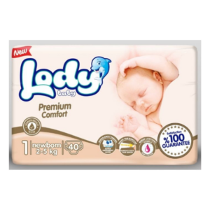 Lody Baby Newborn Diaper- 40pcs