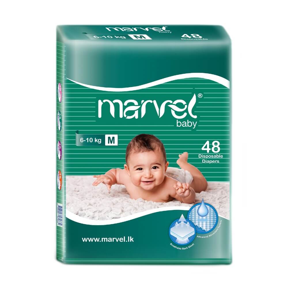 Marvel Baby Diapers M 48pcs Pack