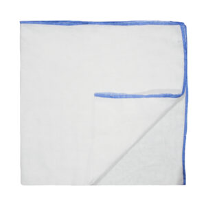 Velona Baby Wrapper with Pastel Border 36x36 Blue