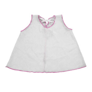 Velona Newborn Baby Shirt White with Pink border– (Small) 6pcs