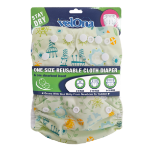 velona Cute World Reusable Cloth Diaper (Free Size)