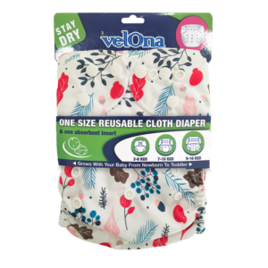 Velona Nature Print Reusable Cloth Diaper (Free Size)