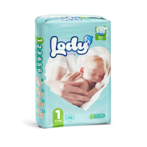 Lody Baby Newborn Diaper 76pcs - ( 2-5 kg )